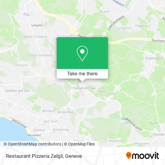 Restaurant Pizzeria Zelgli map