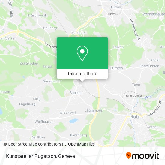 Kunstatelier Pugatsch map