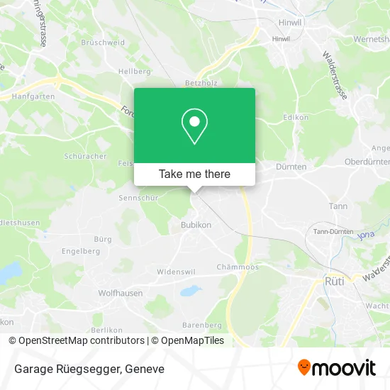 Garage Rüegsegger map
