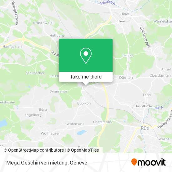 Mega Geschirrvermietung map
