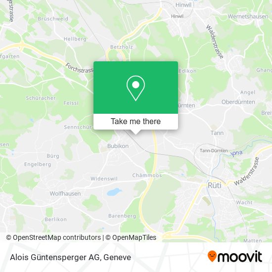 Alois Güntensperger AG map