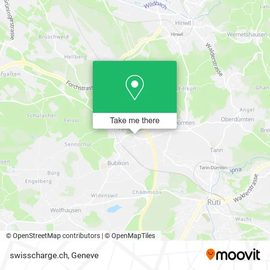 swisscharge.ch map