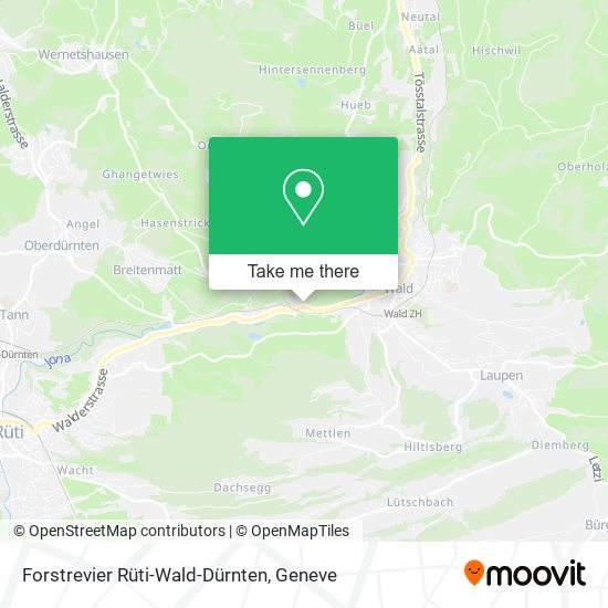 Forstrevier Rüti-Wald-Dürnten map