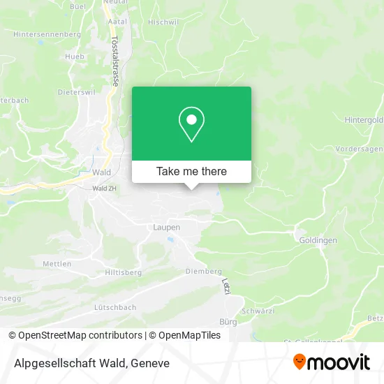 Alpgesellschaft Wald map