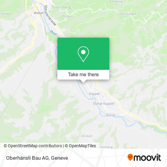 Oberhänsli Bau AG map