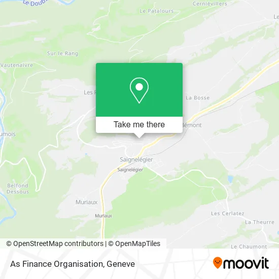 As Finance Organisation map