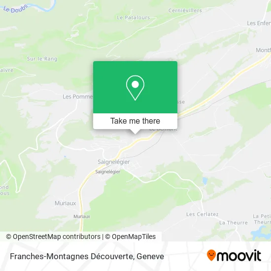 Franches-Montagnes Découverte map