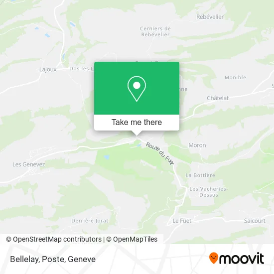 Bellelay, Poste map