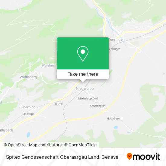 Spitex Genossenschaft Oberaargau Land map