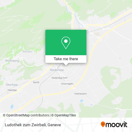 Ludothek zum Zwirbeli map