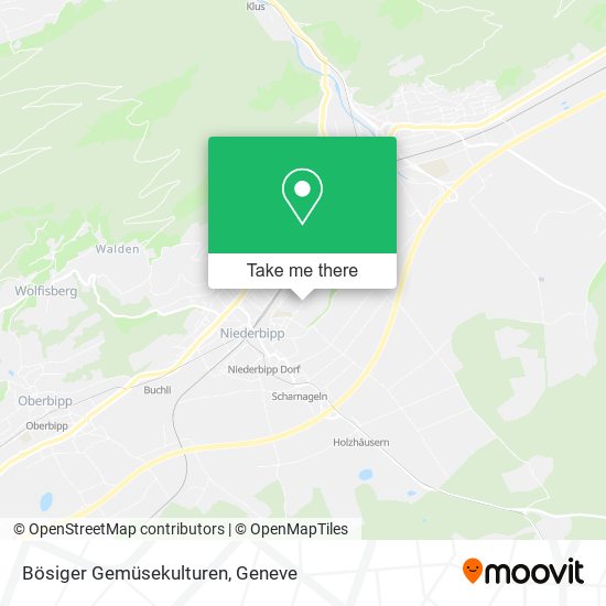 Bösiger Gemüsekulturen map