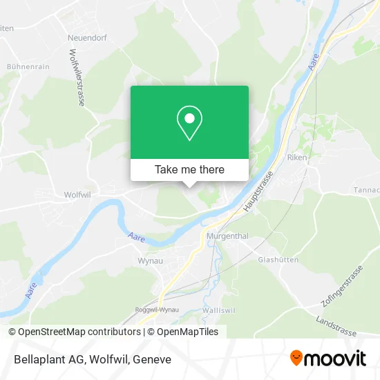 Bellaplant AG, Wolfwil map