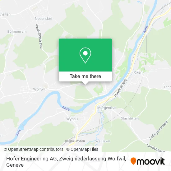 Hofer Engineering AG, Zweigniederlassung Wolfwil map