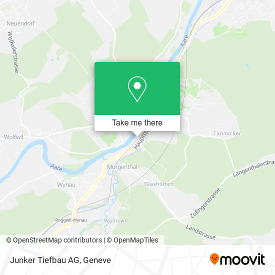 Junker Tiefbau AG map