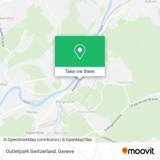 Outletpark Switzerland map