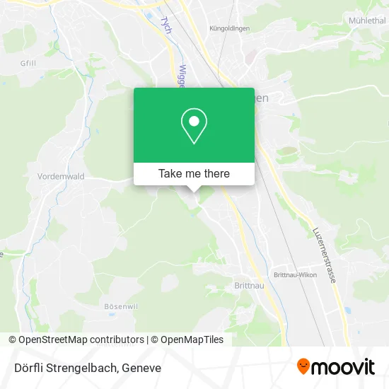 Dörfli Strengelbach map
