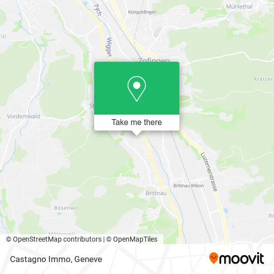 Castagno Immo map