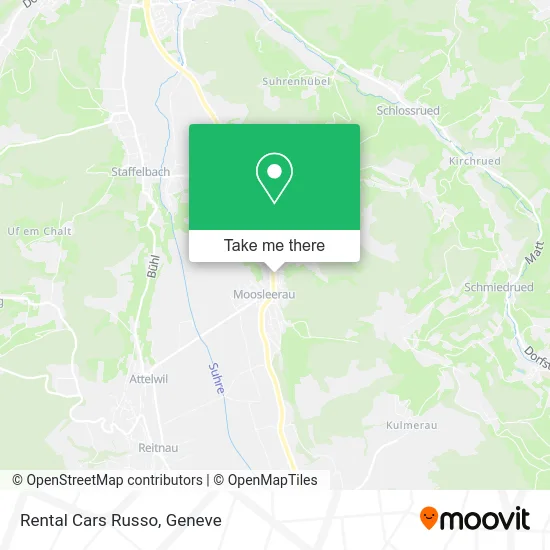 Rental Cars Russo map