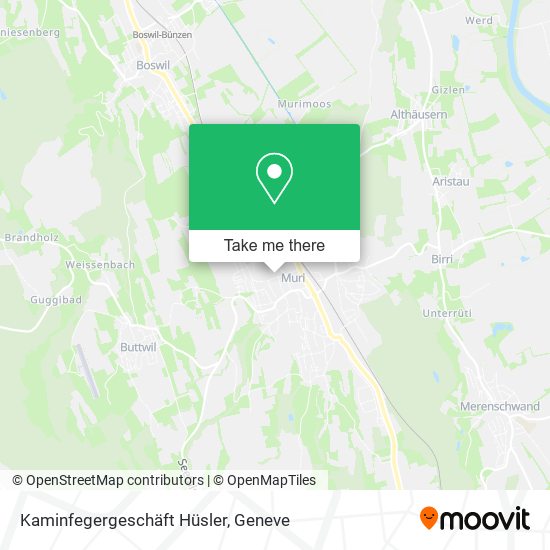Kaminfegergeschäft Hüsler map