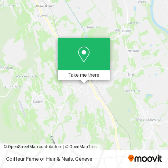 Coiffeur Fame of Hair & Nails map
