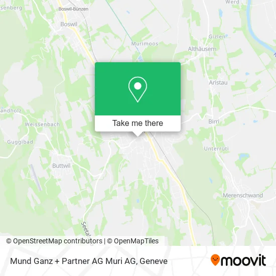 Mund Ganz + Partner AG Muri AG map