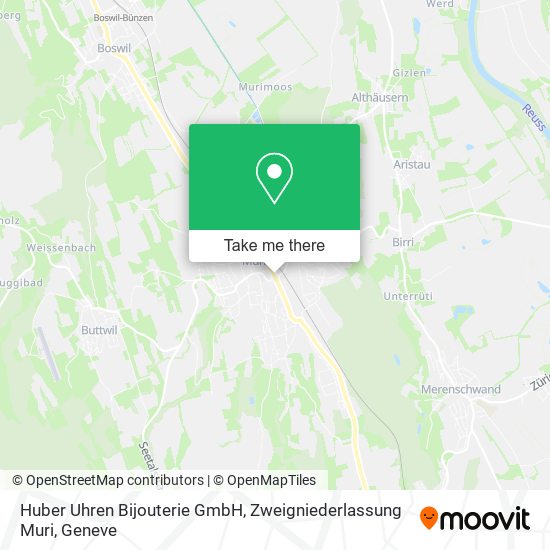 Huber Uhren Bijouterie GmbH, Zweigniederlassung Muri map
