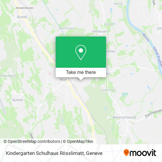 Kindergarten Schulhaus Rösslimatt map