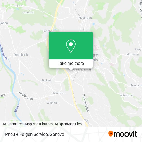 Pneu + Felgen Service map