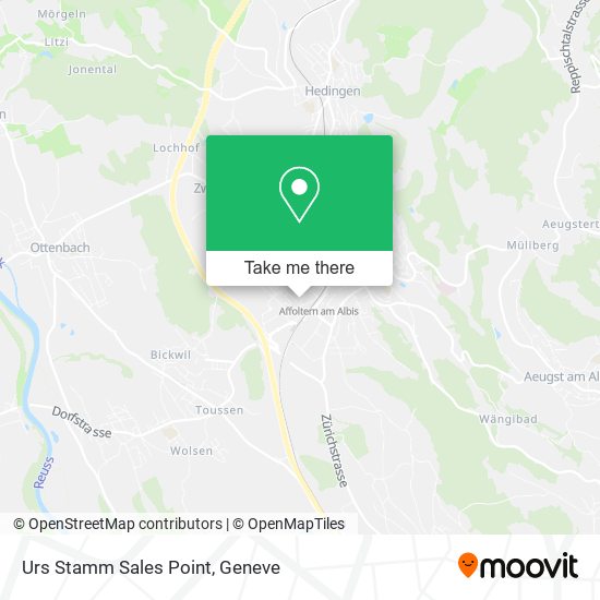 Urs Stamm Sales Point map