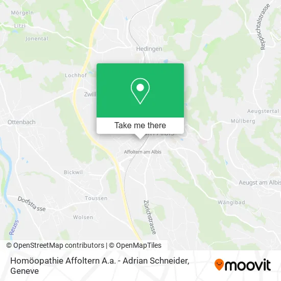 Homöopathie Affoltern A.a. - Adrian Schneider map