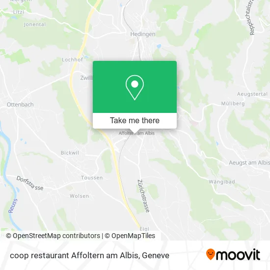 coop restaurant Affoltern am Albis map