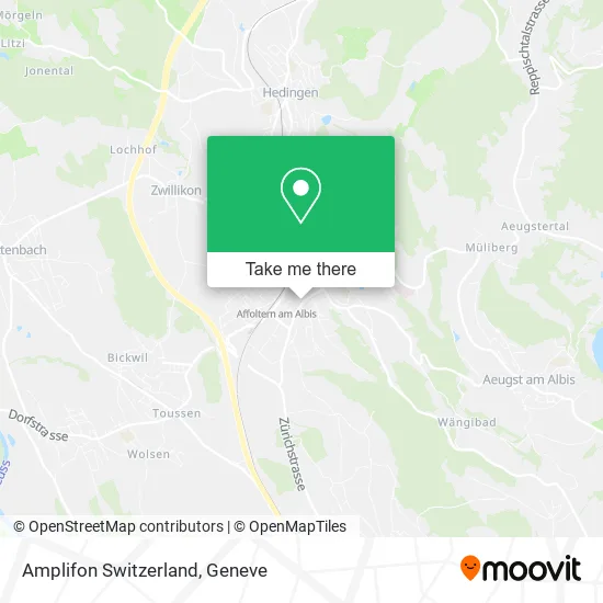 Amplifon Switzerland map