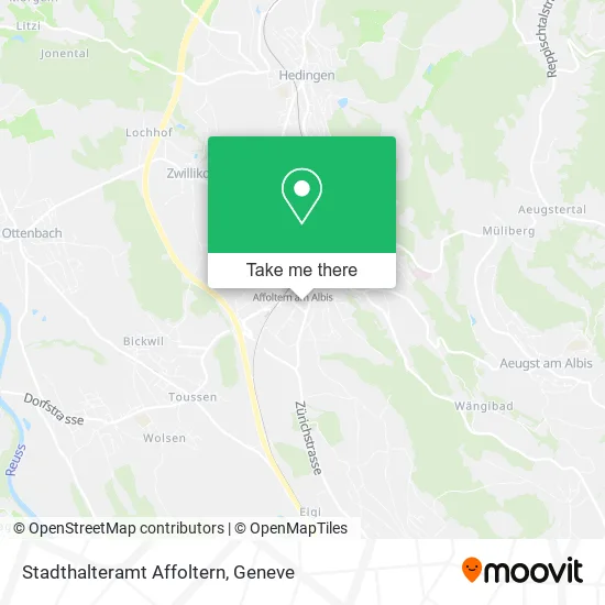 Stadthalteramt Affoltern map