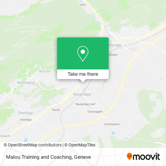 Malou Training and Coaching map