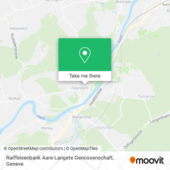 Raiffeisenbank Aare-Langete Genossenschaft map