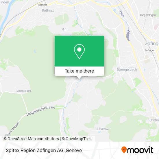 Spitex Region Zofingen AG map
