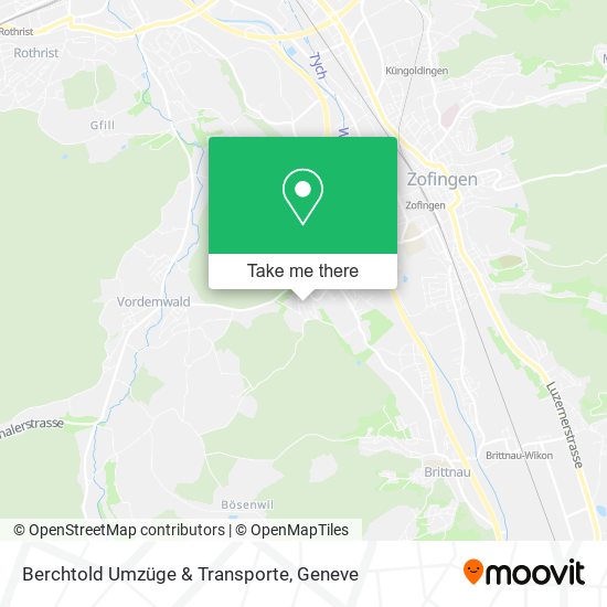 Berchtold Umzüge & Transporte map