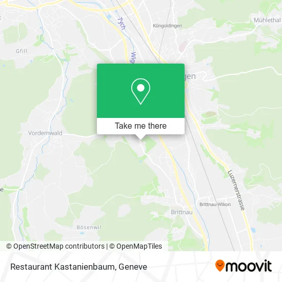 Restaurant Kastanienbaum map