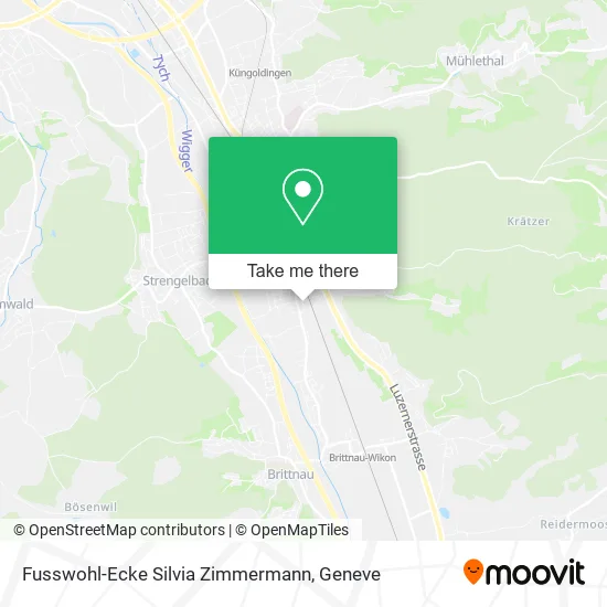 Fusswohl-Ecke Silvia Zimmermann map