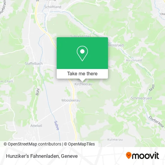 Hunziker's Fahnenladen map