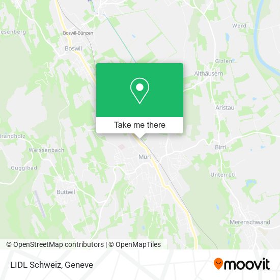 LIDL Schweiz map