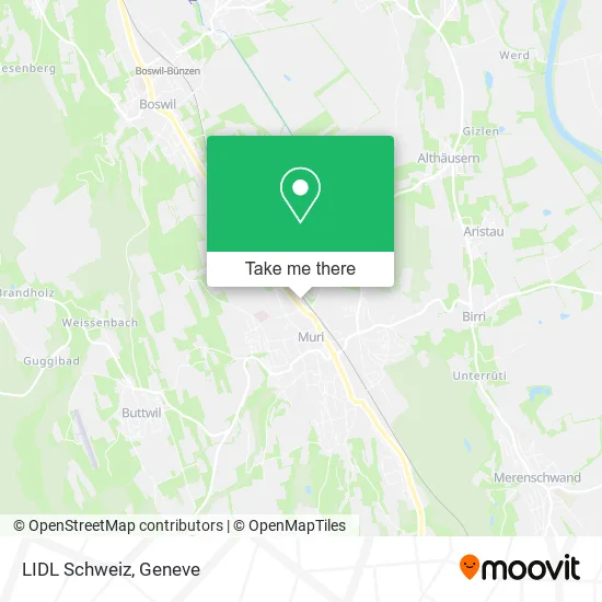 LIDL Schweiz map