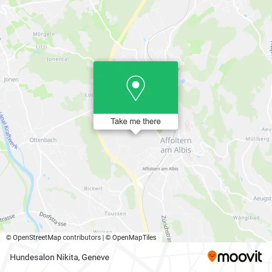 Hundesalon Nikita map