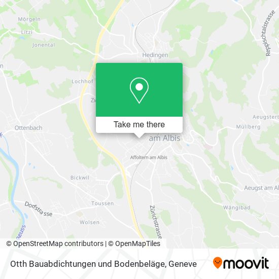 Otth Bauabdichtungen und Bodenbeläge map