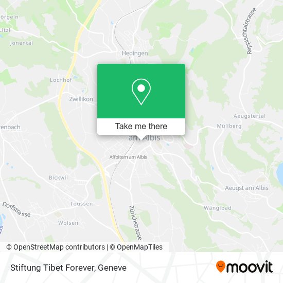 Stiftung Tibet Forever map