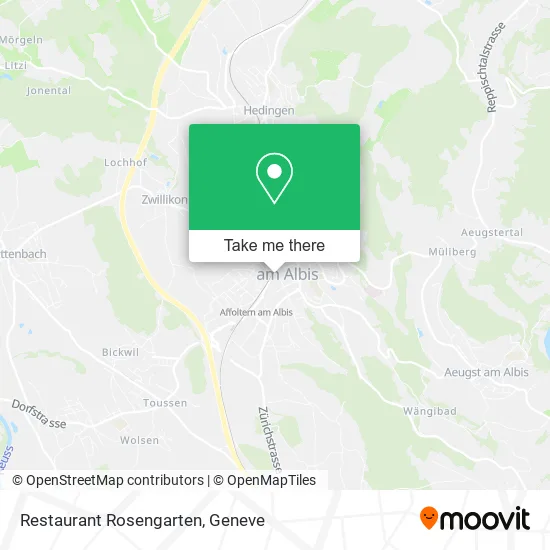Restaurant Rosengarten map