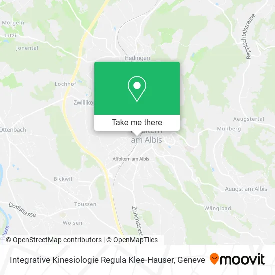 Integrative Kinesiologie Regula Klee-Hauser map