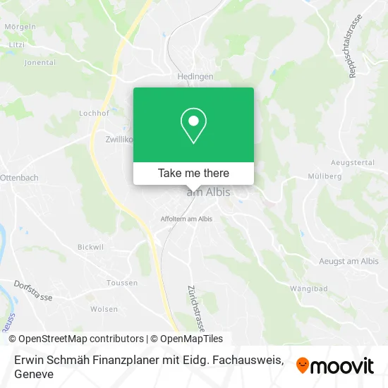 Erwin Schmäh Finanzplaner mit Eidg. Fachausweis map