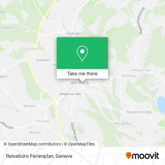 Reisebüro Ferienplan map