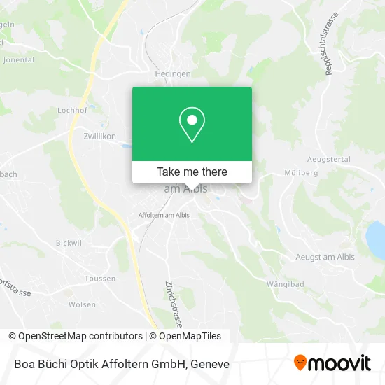 Boa Büchi Optik Affoltern GmbH map
